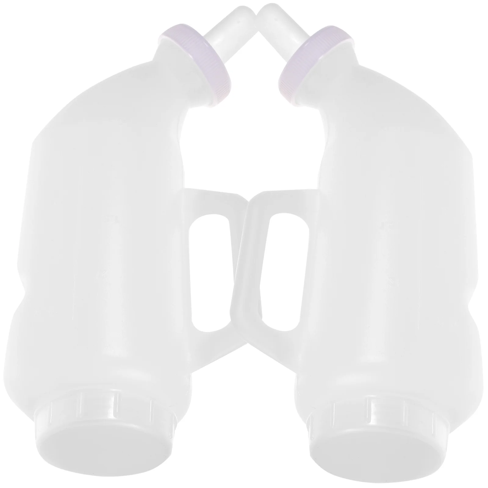 2 Sets Horizontal Milk Bottle Calf Nursing Bottles Feeder Puppy Pet Kit Sheep Plastic Child Livestock Nurser