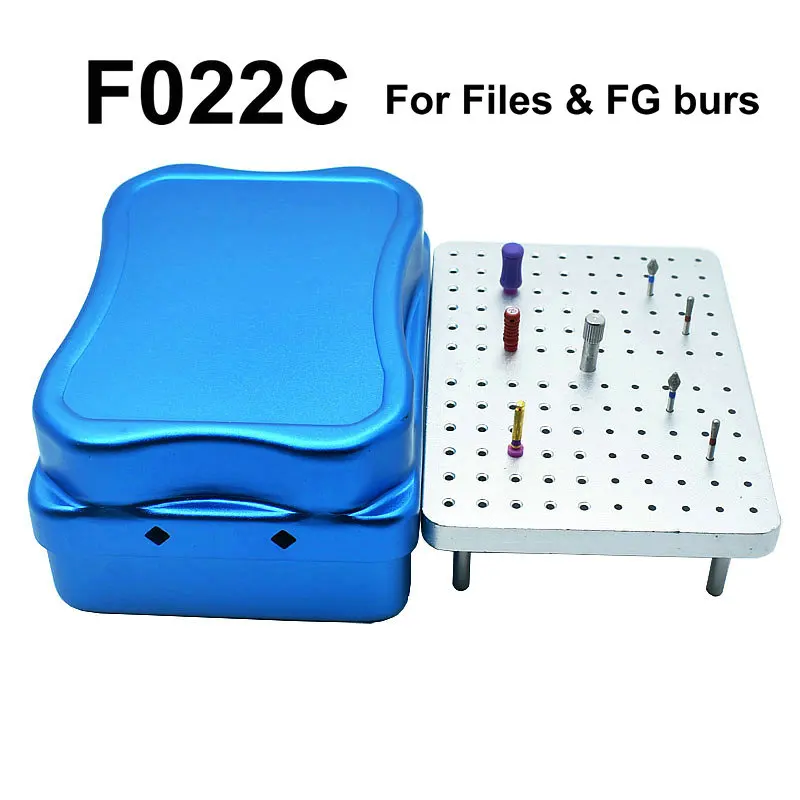 Dental 120 Holes Disinfection Endo Files Holder Box Autoclave Sterilizer Case Burs For Oral Care Tools