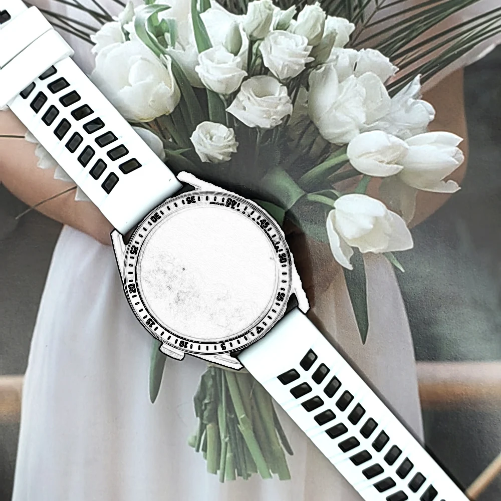 Garmin Forerunner 용 22mm 스트랩 265 965 255 745 스마트 시계 밴드 Venu 2/3 Vivoactive 4 실리콘 팔찌 손목 밴드 액세서리