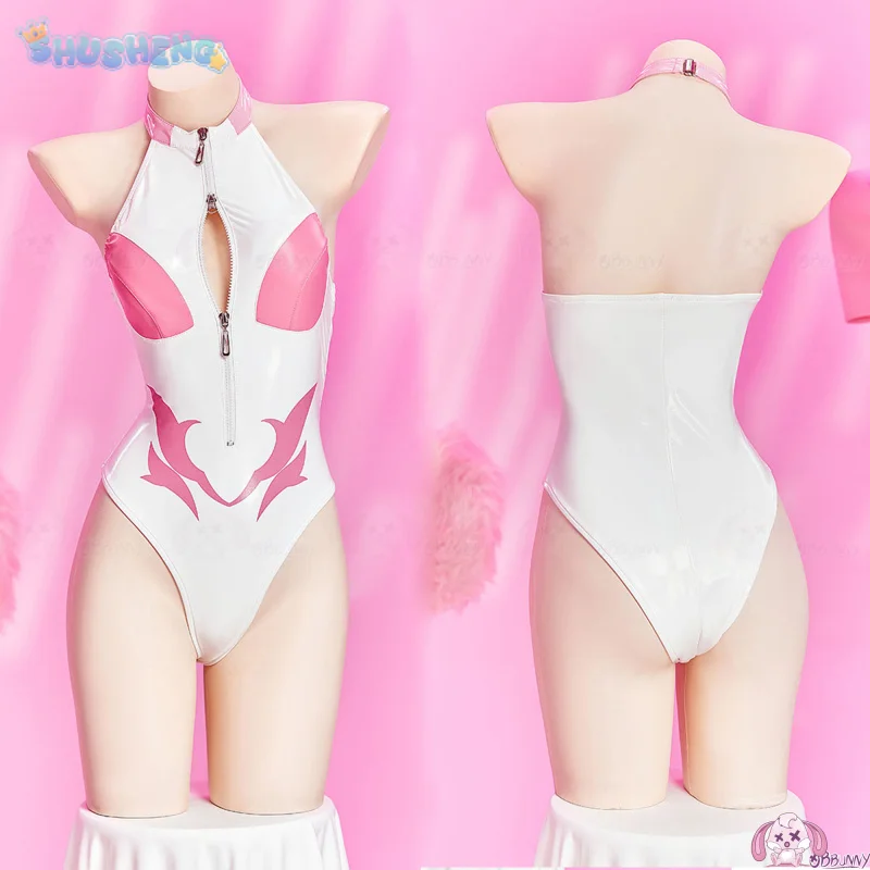 

Women Man Sexy Leather Jumpsuit Headwear Suit Halloween Carnival Clothes Anime GUNDAM SEED FREEDOM Lacus Clyne Cosplay Costume