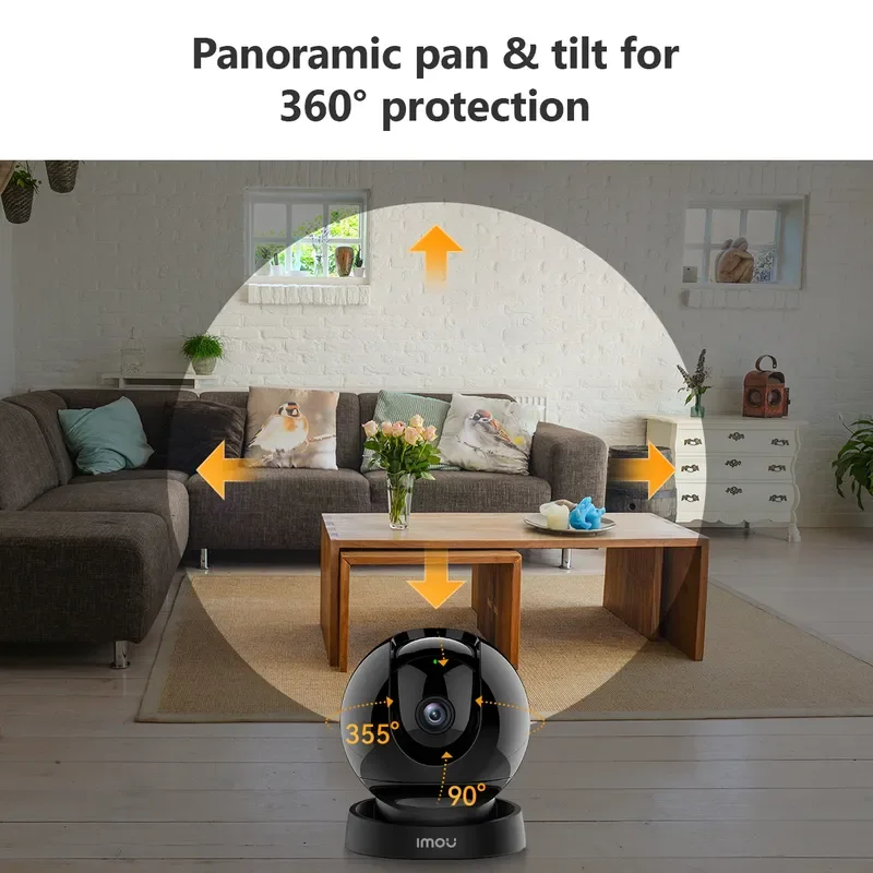 IMOU IP Camera for home Rex 3D 5MP/3MP Indoor Human & Pet Detection Smart Home Two-way Talk 360º WIFI Camera Night Vision