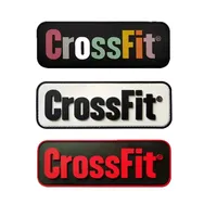 CrossFit Name Tags Pvc Patch Embroidered Applique Sewing Label Punk Biker Clothes Stickers Apparel Accessories Badge