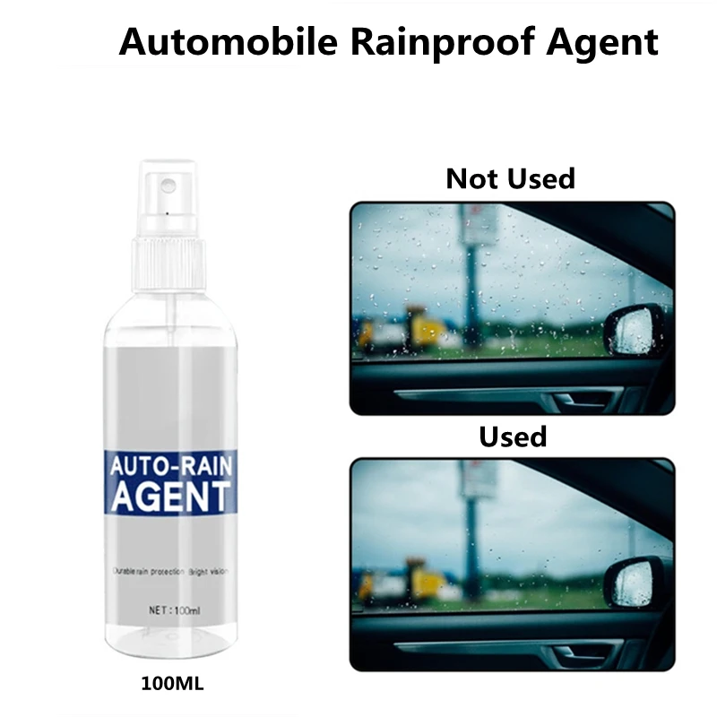 Juego de rociador antiniebla a prueba de lluvia para coche, revestimiento hidrofóbico, repelente al agua para parabrisas de coche, espejo lateral