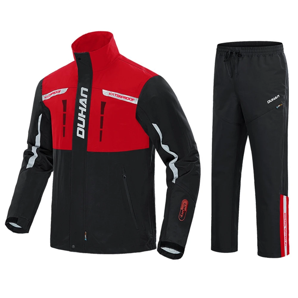 KEMIMOTO-Veste et Pantalon de Moto Imperméables pour Homme, Imperméable, Coulée Imbibée, Combinaisons de Course de Moto Tout-Terrain