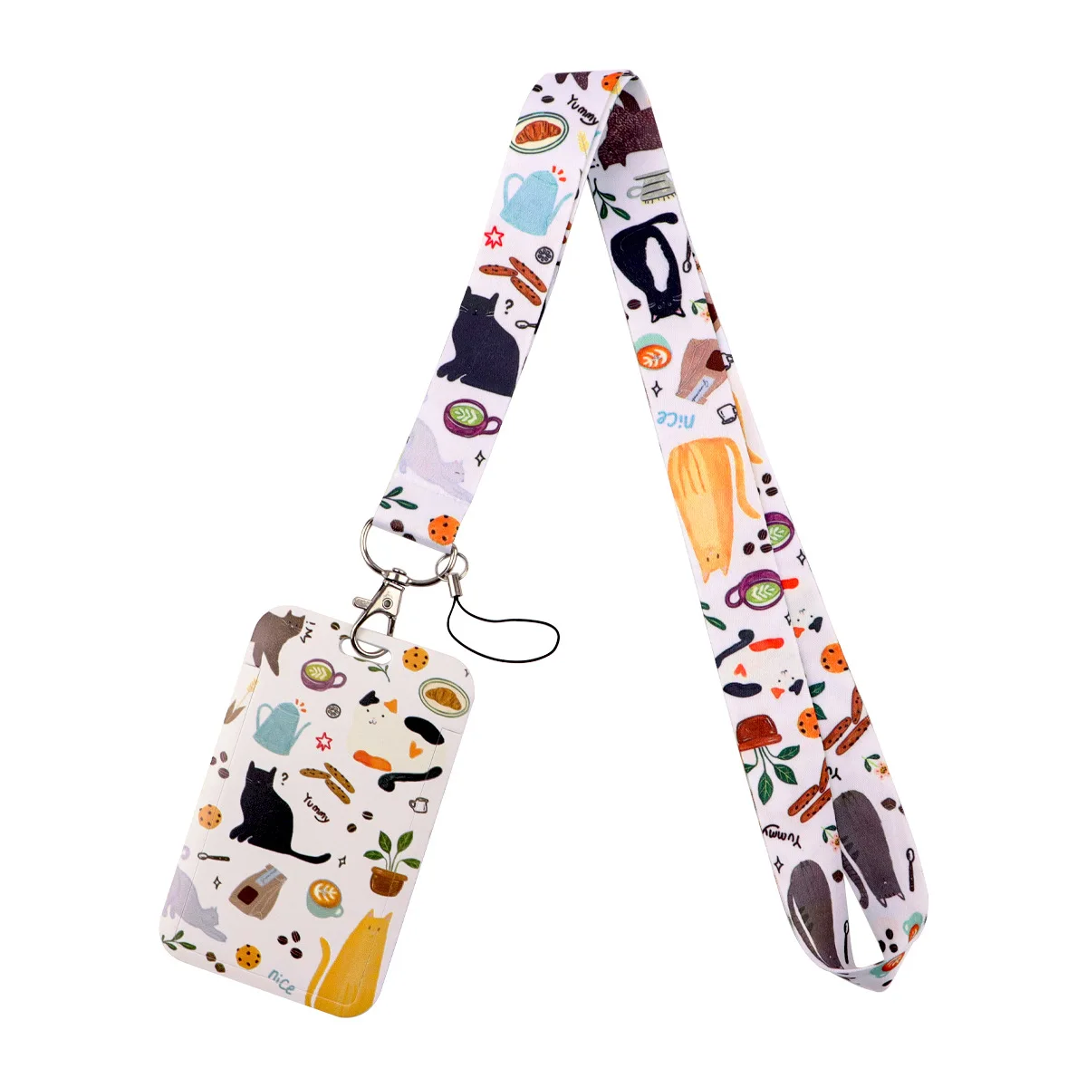 Cute Cats Paws Credential Holder Lanyards