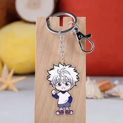 Anime HUNTER X HUNTER portachiavi Cartoon Figure Killua Zoldyck Kurapika acrilico ciondolo portachiavi cartoon Anime portachiavi all'ingrosso