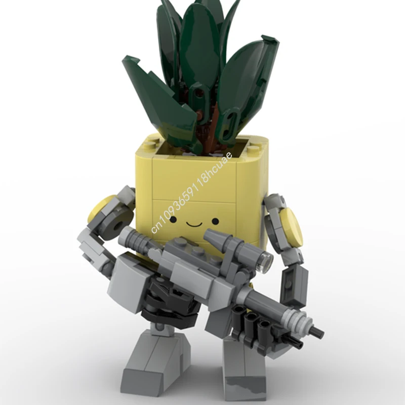 164 Uds. MOC Botanicals ciruela pasa Thisses-planta feliz Mod divertido modelo DIY bloques de construcción juguetes de cumpleaños regalo para amantes de las plantas