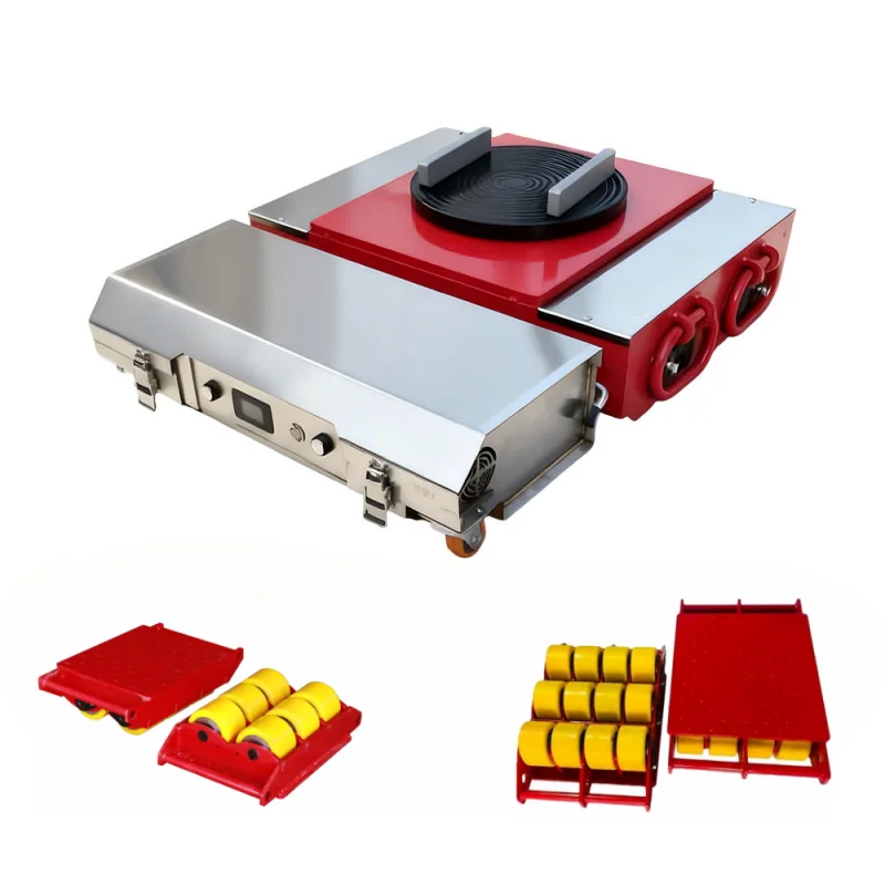 Wholesale 10-50T AGV Electric Remote Control Material Handling Vehicle Mechanical Swivel Casters Ground Tank Transfer Equipment