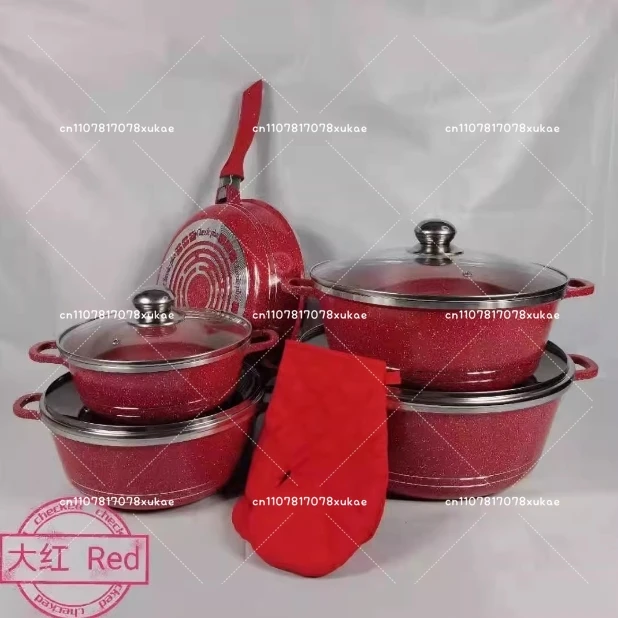 

12-piece Set, Pan, Non-stick Pan, Pot Set, Aluminum Pan Set, Non-stick Pan, Gift Pan.