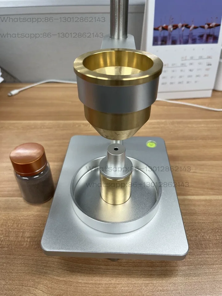 Hall Flowmeter Metal Powder Flowability Tester Powder Loose Density Tester Funnel Method