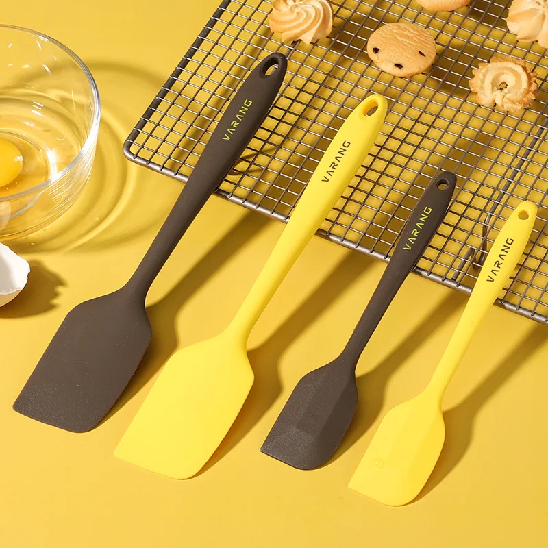 All-in-One Silicone Spatula Heat Resistant Baking Scraper for Cream Cake Mixing Non-stick Kitchen Cooking Tool