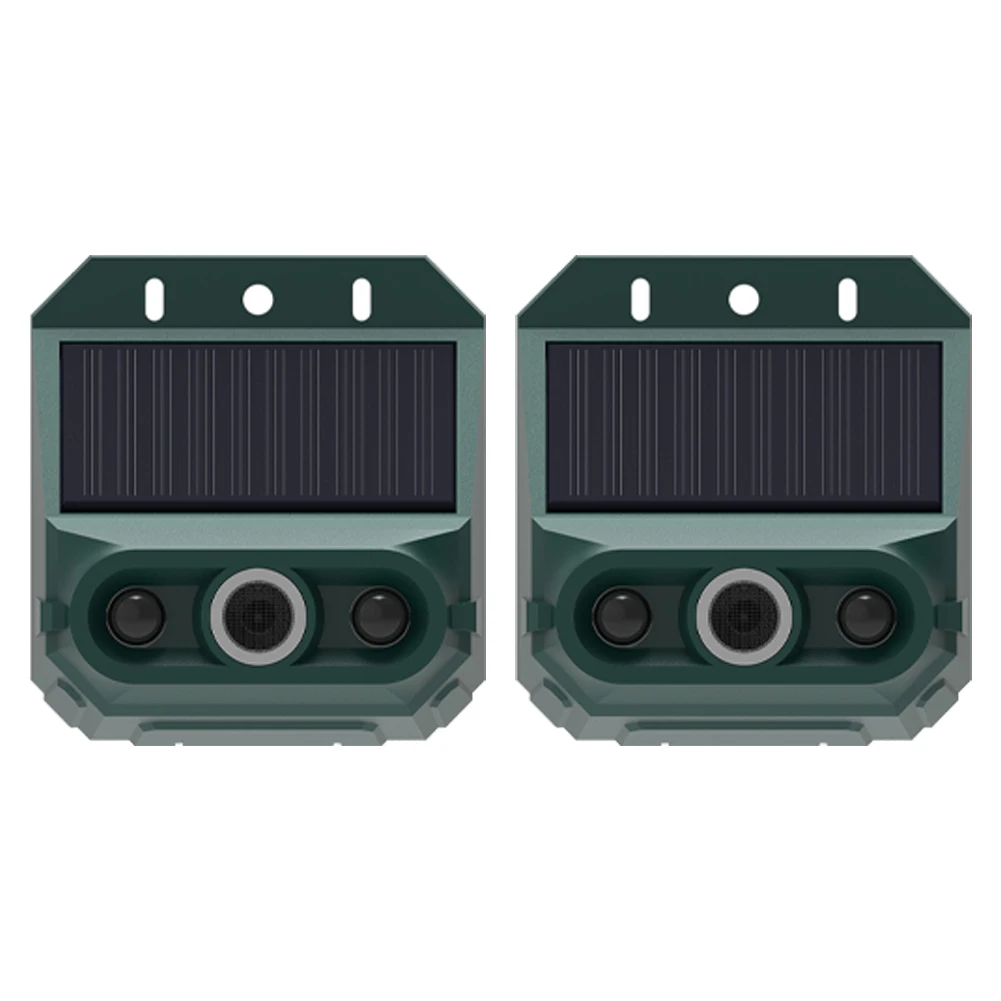 

Animal Repeller Sound Light Motion Sensor Alarm Adjustable Sensitivity All-weather Performance Easy Installation