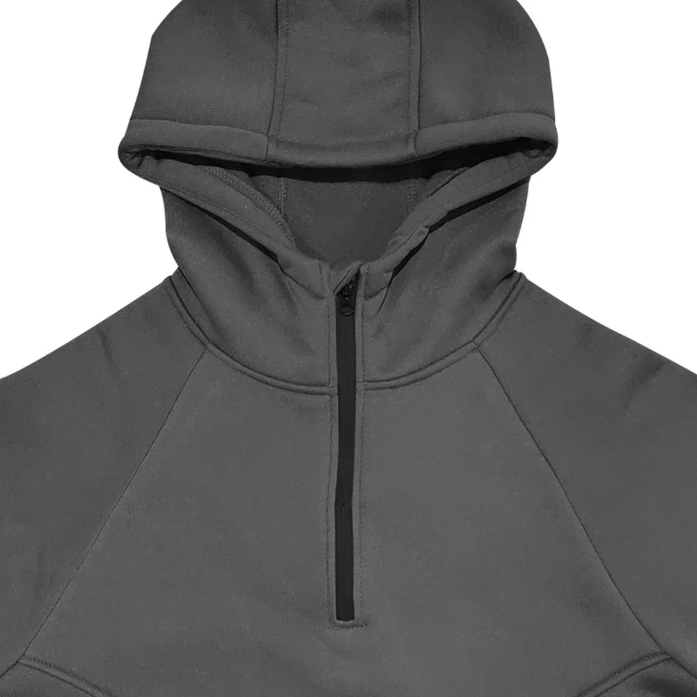 

Wearable Fashion Men's Hooded Sweatshirt in Soft Furry Fabric with Convenient Pocket Design for Autumn/Winter Style