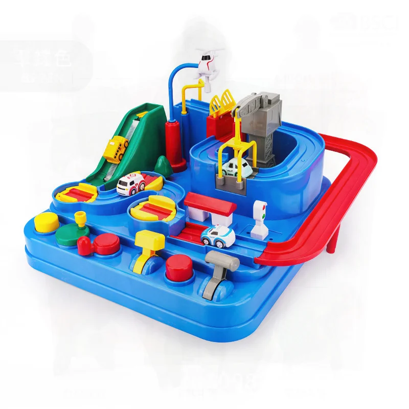 Petit Train pour enfants, parking, ton secoué, voiture d'aventure, jouet, cadeau du nouvel an, matière plastique pour l'émotion