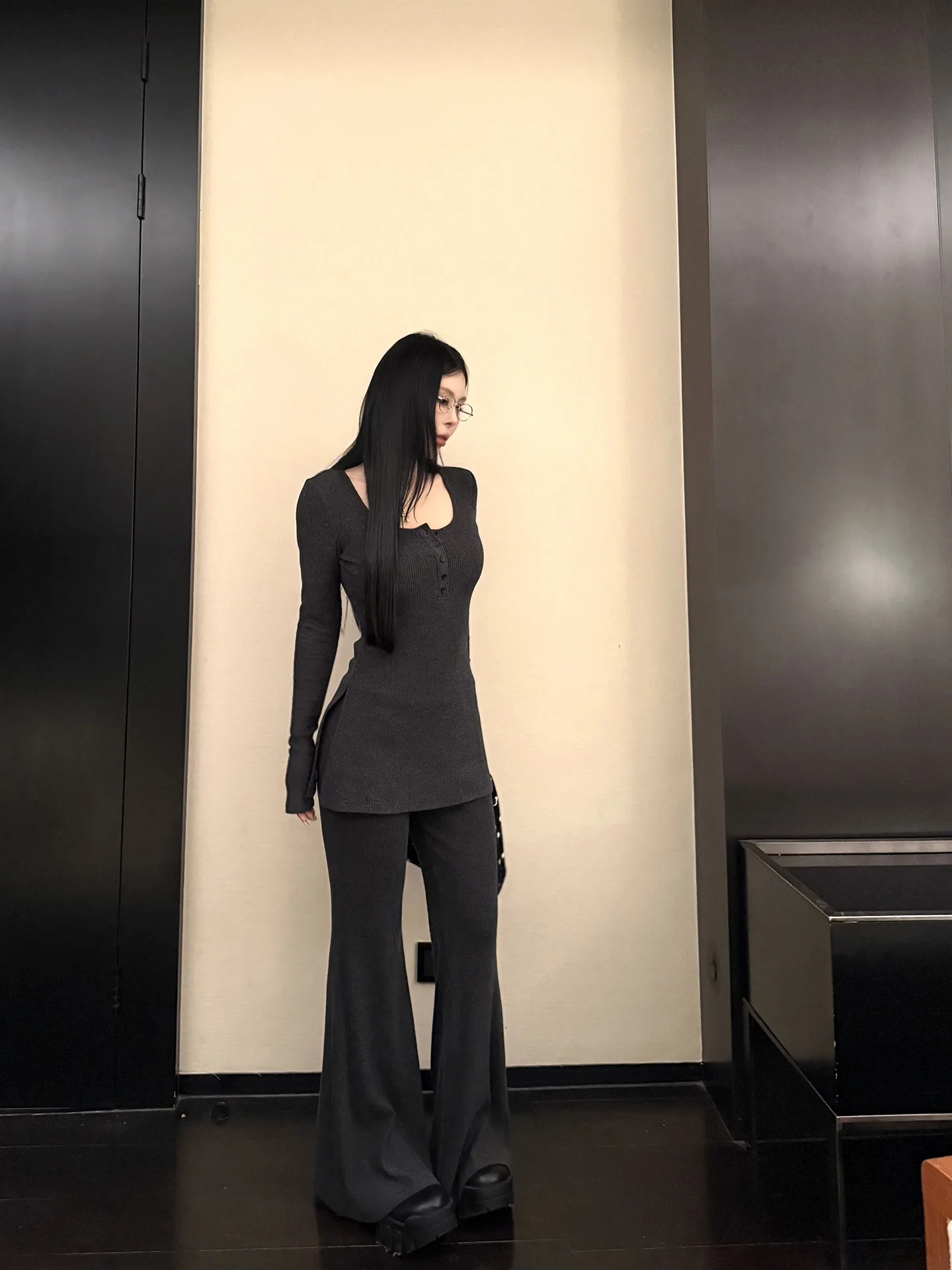 

High Waist Elastic Slimming Faion Set for Women Spring New Arrival plus Size Inner Wear Outer Wear Bla Yuzi Casual Sle