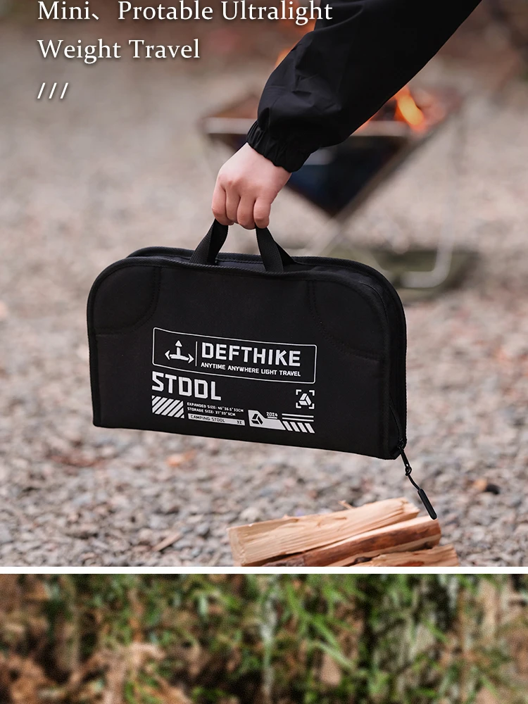 Defthike Offizieller Klappstuhl Campingstuhl Aluminiumlegierung Hohe Belastbarkeit Outdoor Tragbarer Stuhl Heim- und Strandstuhl – Detail 9