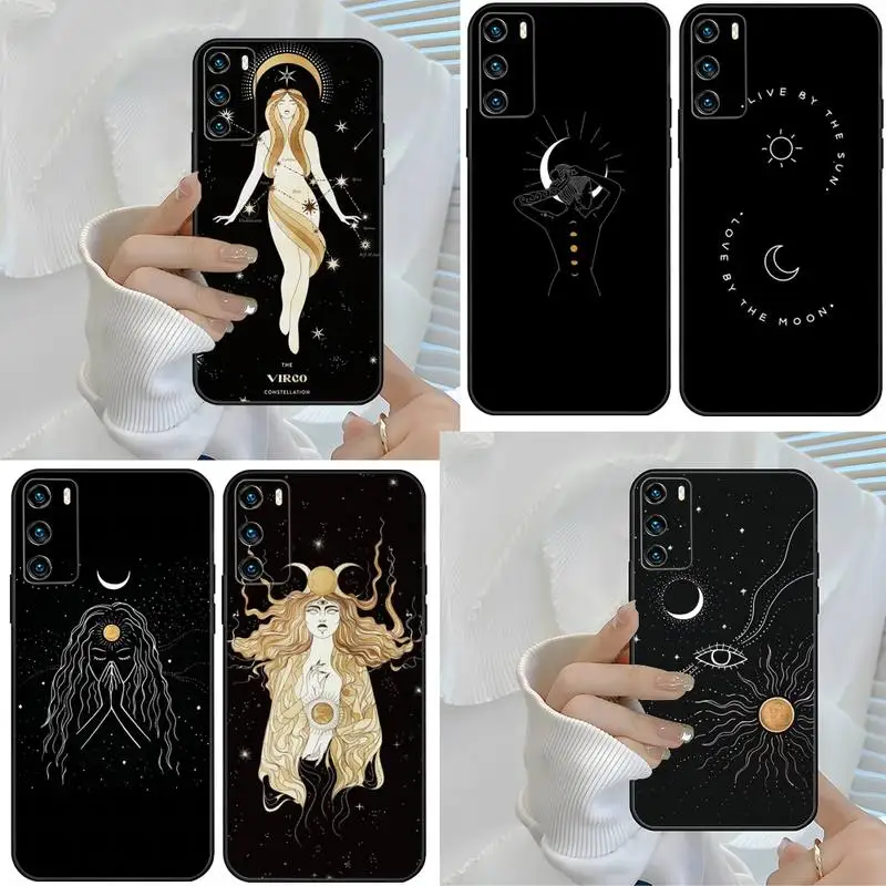 Witch Moon Tarot Mystic Totem Phone Case For Honor 8A 8S 8X 9 9C V9 9X 9LITE Psmart z 10 V10 10I 20 20S 20I V20 30 V30 PRO Funda