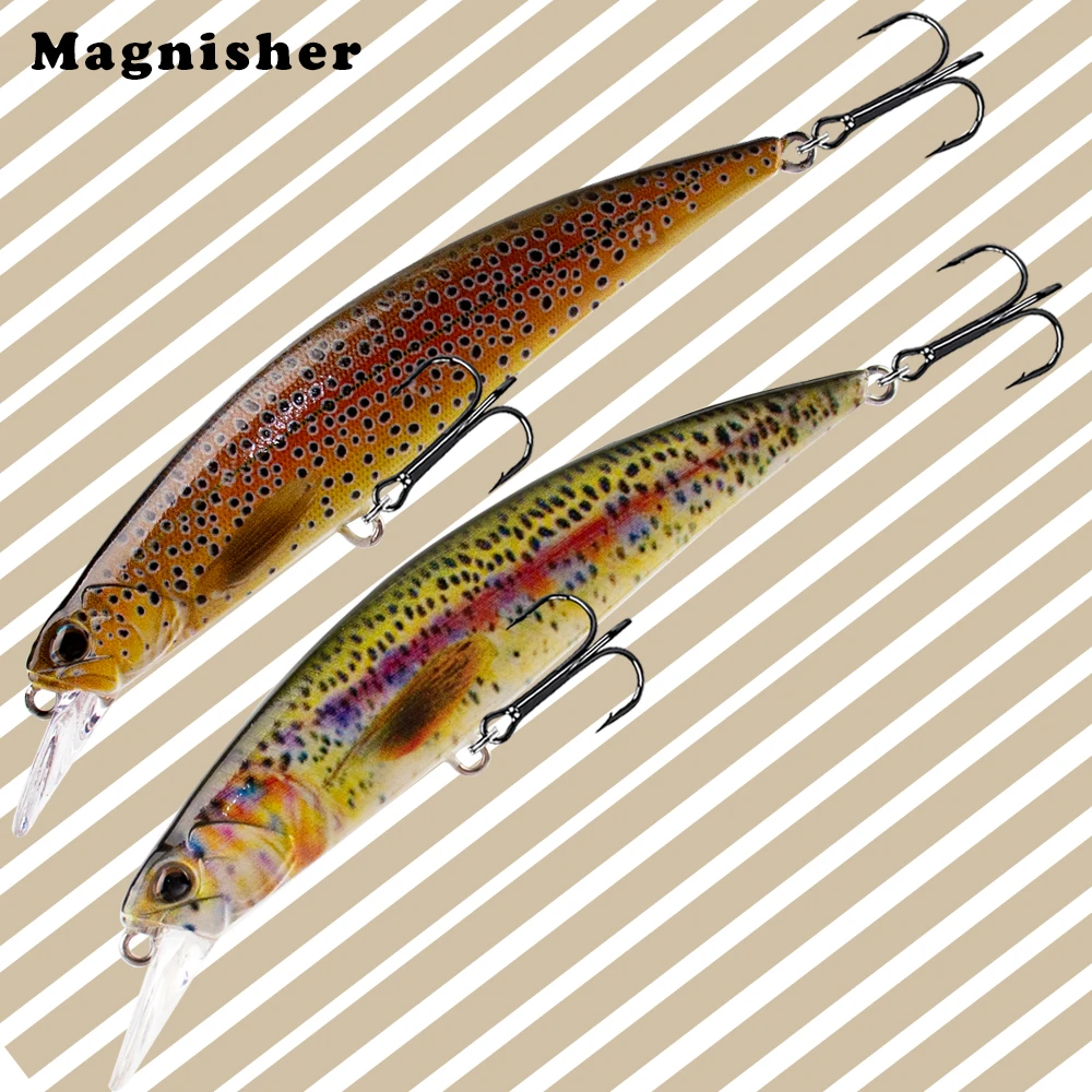 Magnisher 11cm 15,5g Weitwurf-Sinking-Minnow, harter Kunstköder für Süßwasser-Angelausrüstung