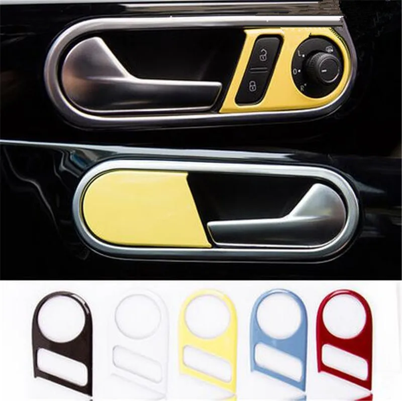 Fit For Valkswagen New Beetle 2013-2020 Interior Door Handle Frame Cover Surround Panle Trim Moulding