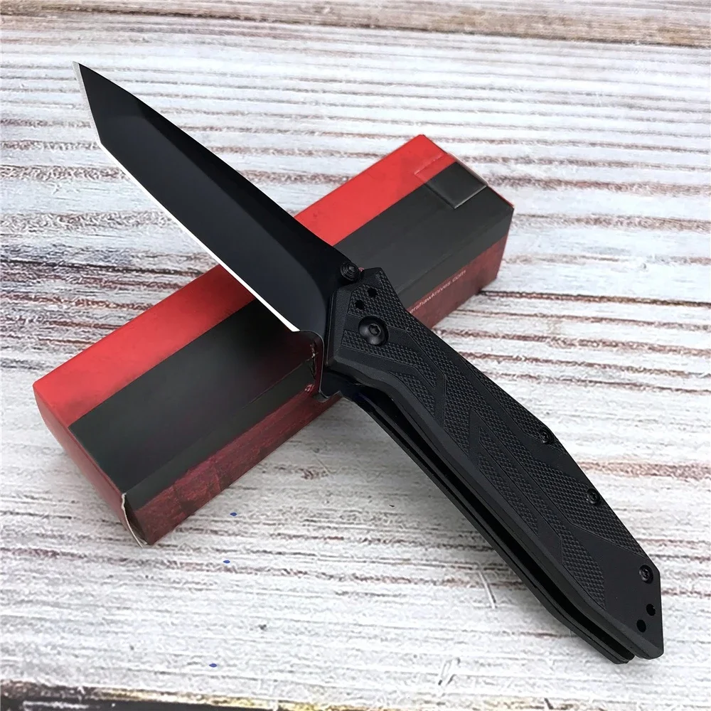 KS 1990 Folding Pocket Knife 8Cr13MoV Blade Glass Nylon Handle Camping Portable Combat Hunting Self-defense Utility Knives Tools