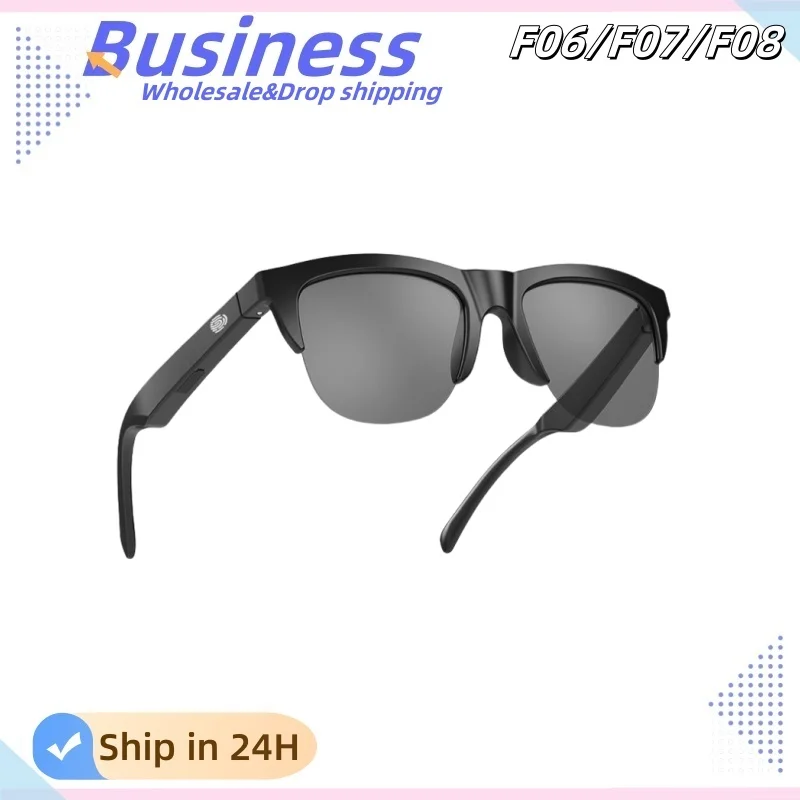 오리지널 F06 F07 F08 남성용 안경, 블루투스 헤드폰 포함, 편광 선글라스 안경 프레임, 도매 직배송