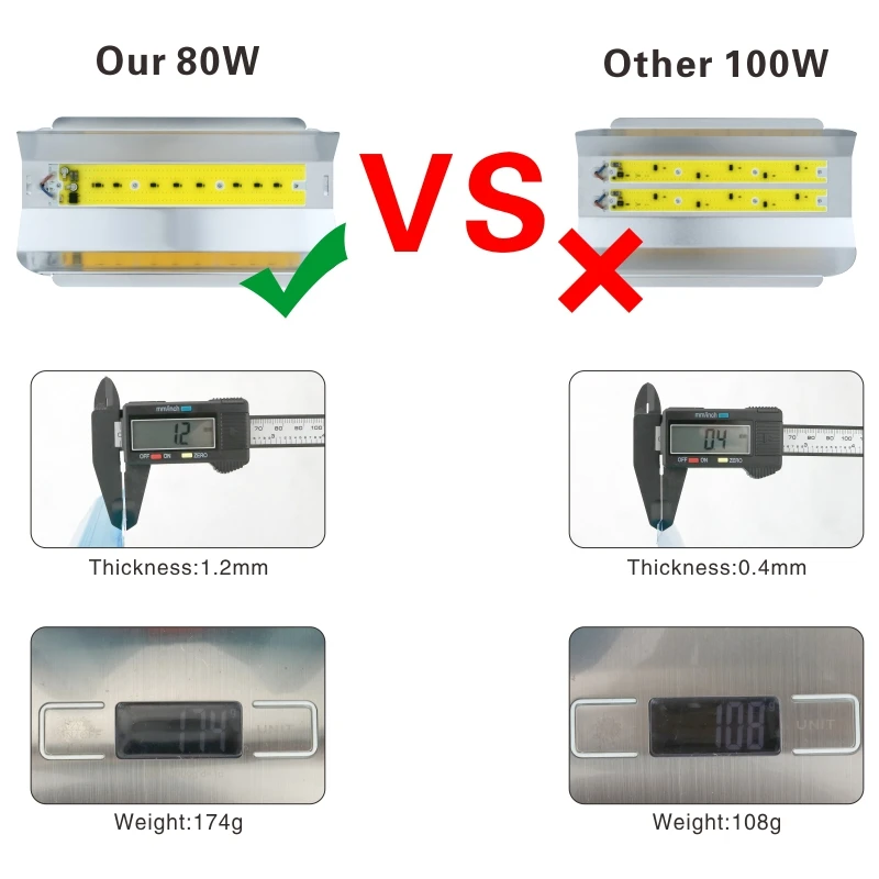 Foco reflector Led para exteriores, lámpara de calle impermeable IP67, iluminación de paisaje, 30W, 50W, 80W, ca 220V-240V COB