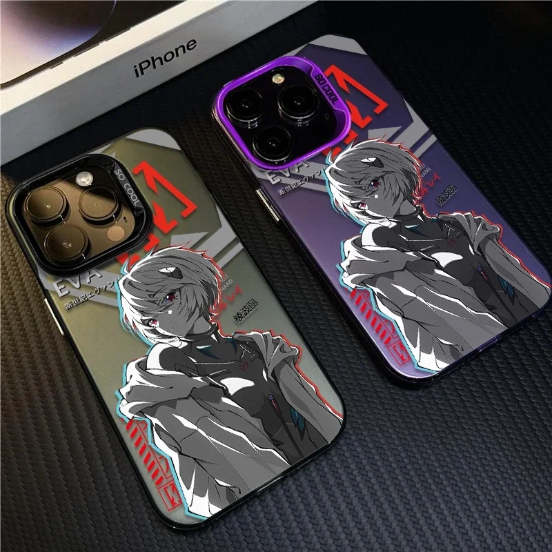 N-NEON GENESIS E-EVANGELION PHONE CASE For iPhone 16 14 13 12 11 Pro Max XR 716 PlusAyanami Rei phonecase  phone case