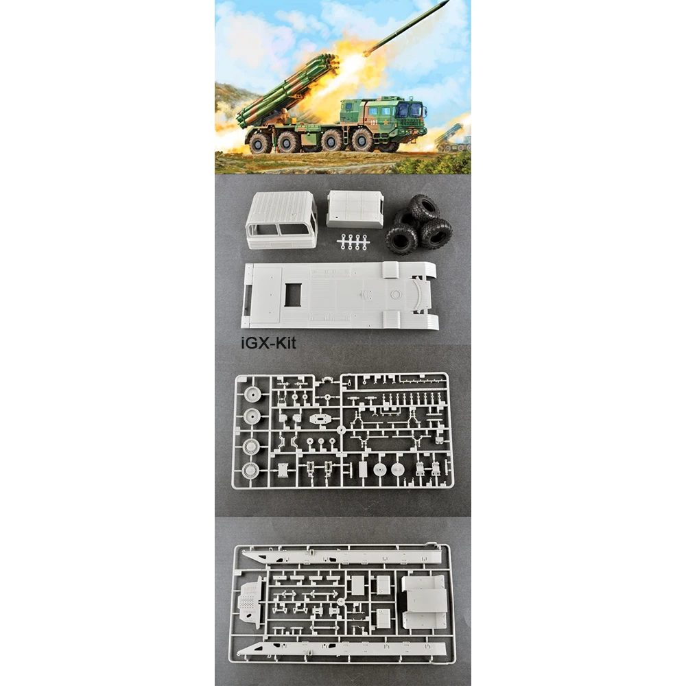 

Trumpeter 01069 Масштаб 1/35, Многоствольная ракетная установка ПЛК-03 НОАК, военная модель, пластиковый конструктор, подарок, игрушка