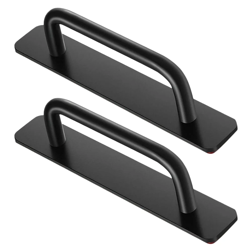 2 Pcs Cabinet Door Handle Pull Handles Kitchen Pulls Aluminum Alloy Adhesive Drawer Space