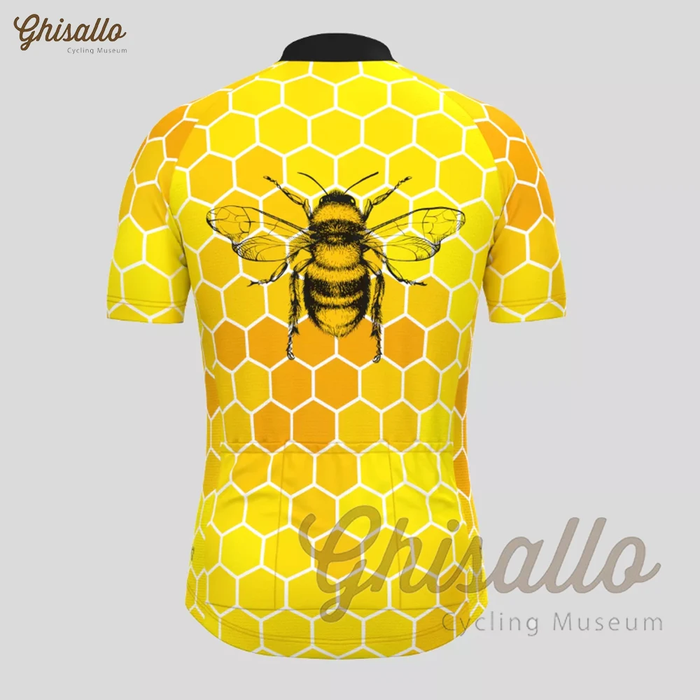 Bee Cycling Jersey Set for Men, Anti-UV, Breathable, Racing, Sport, MTB, Bicycle, Bike, Clothing Suit, Summer