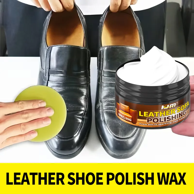 KJM Revive Protect Ultimate Leather Care Polishing Balm for Shoes Bags Sofas Instant Shine Longlasting Conditioning Protection