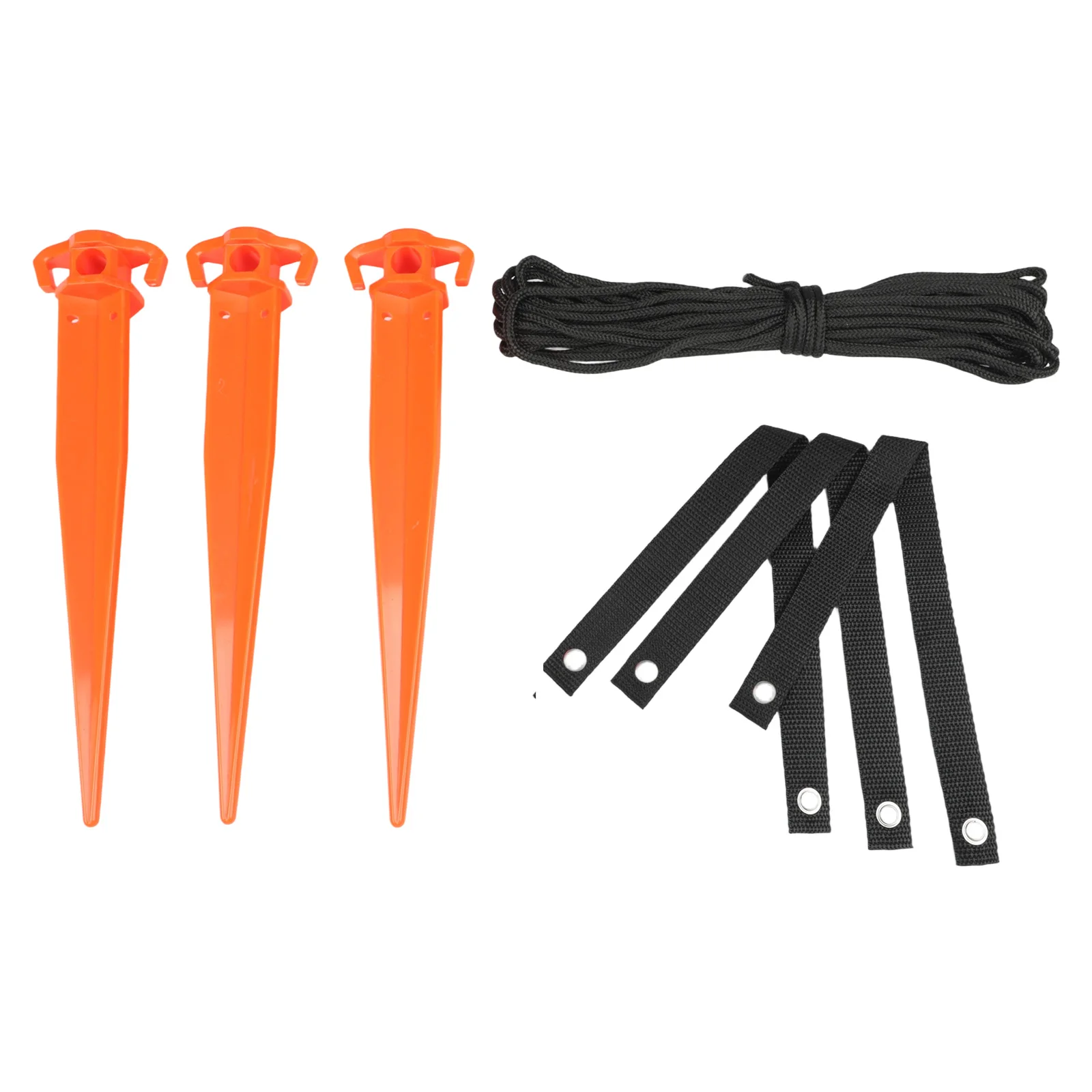 Tree Stabilization Anchor Kit 12In Support System for Young Trees Includes Plastic Nails and Rope for Secure Installation