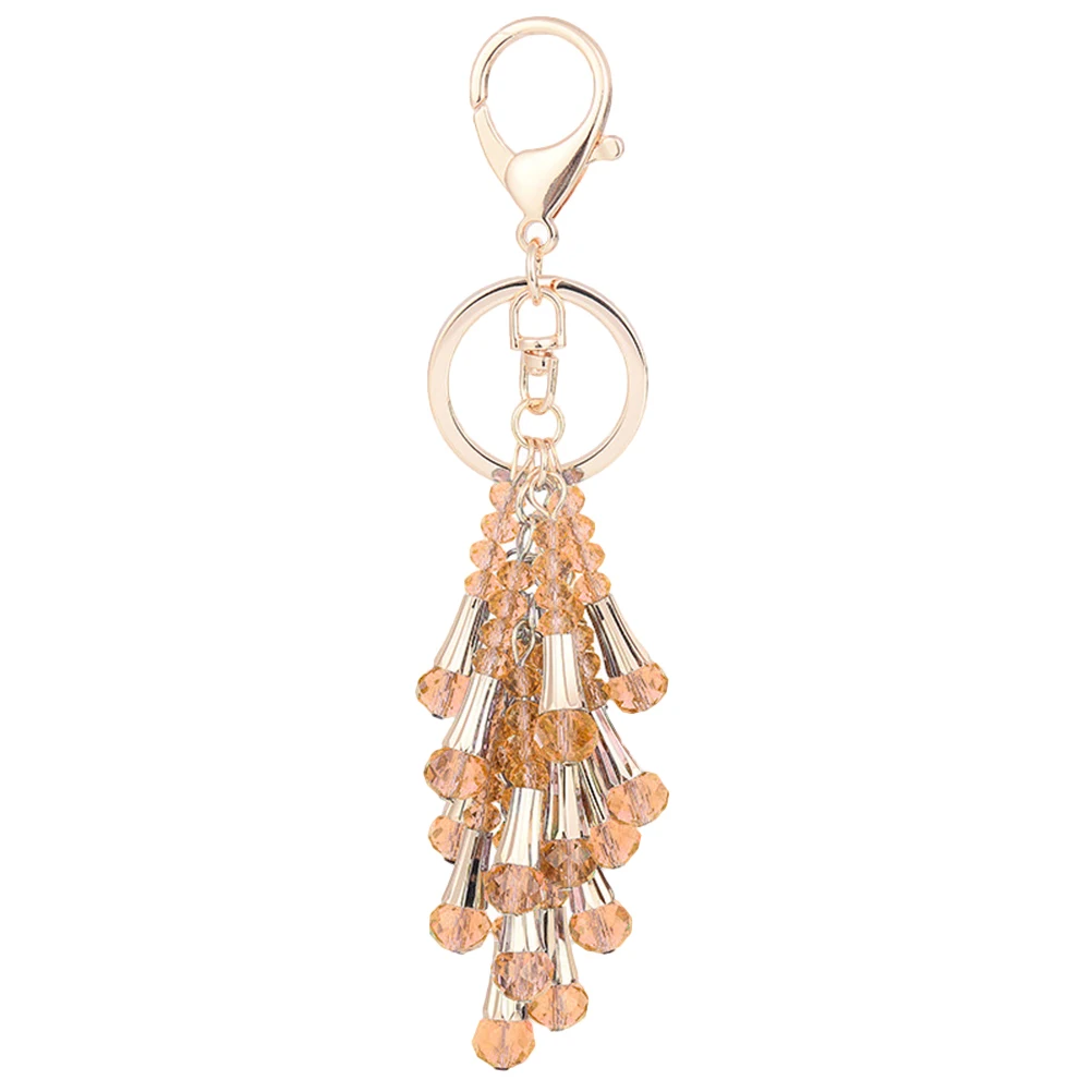 

1pc Cute Crystal Keychains Rhinestone Tassels Key Rings Women Car Sweet Everyday Cellphone Handbag Backpack Wallet Decor