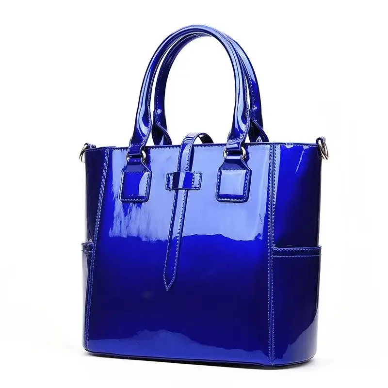 2023 New High Quality Patent Leather Composite 3pcs/Lot Lady's Handbag Shoulder Crossbody Bag Card Bag For Women