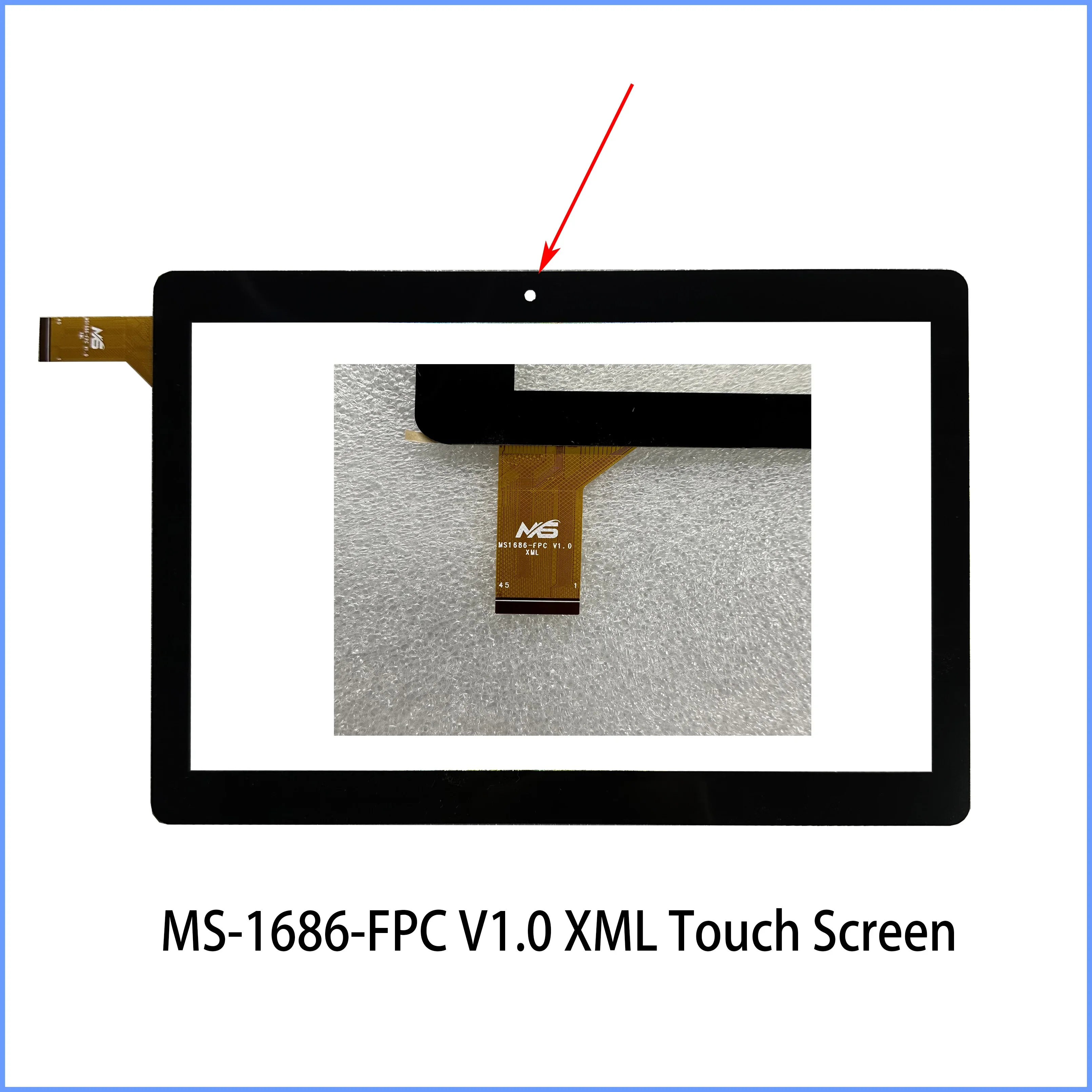 

New 10.1 Inch 45PIN P/N MS1686-FPC V1.0 XML for SGIN C10 DIG Capacitive Touch Screen Panel Repair And Replacement Parts