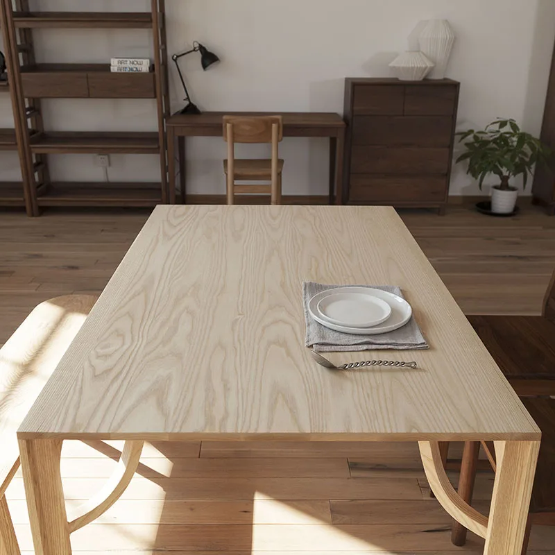 LTT solid wood dining table desk computer desk office worker household small apartment modern and simple