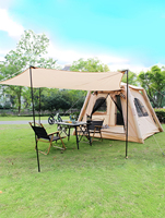 Lohascamping 4 Person Waterproof Air Tent Glamping Camping Air Shelter Tent Large Family Automatic Fast Set Up Inflatable Tennt