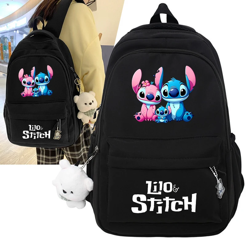 

Lilo Stitch Female Men High Capacity Waterproof College Backpack Trendy Women Laptop School Bags Boys Girls Travel Book Bag Cool