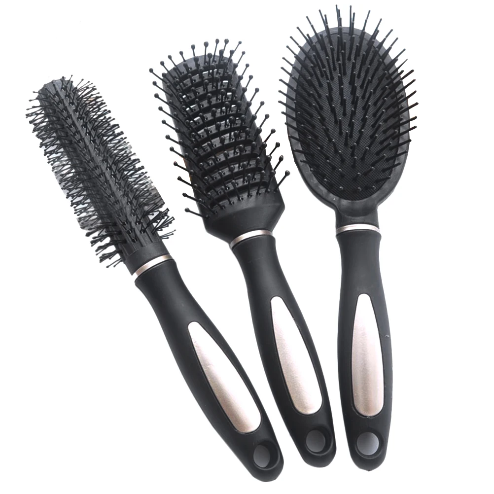 

3pcs Massage Comb Set Combs for Styling Smooth Detangle Curly Hair Accessories Promote Blood Flow Ergonomic Handle Soft