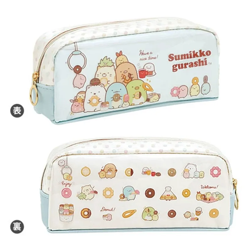 

Новые милые Sumikko gurashi пончик для девочек и женщин, косметички из ПВХ для макияжа, детские сумки-карандаши, чехол для детей