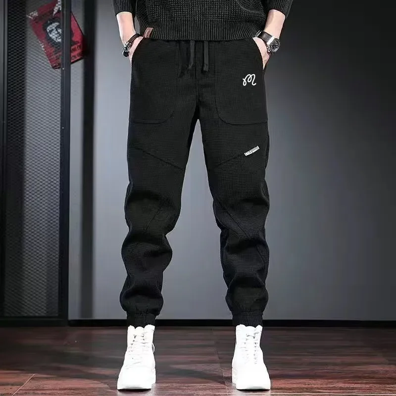 Luxury Brand Golf Pants Men's Golf Wear 2024 Autumn Winter New Outdoors Sports Pants Men Golf Clothes Elastic Waist Casual Pants