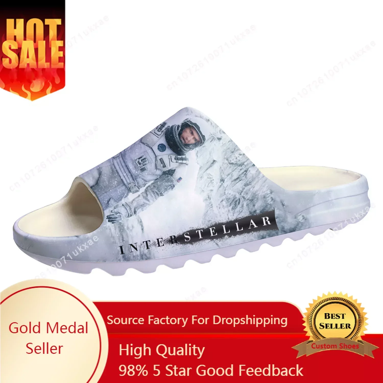 Interstellar Science Fiction Film wormhole Soft Sole Sllipers Clogs Customized Step On Water Shoes Mens Womens Teenager Sandals