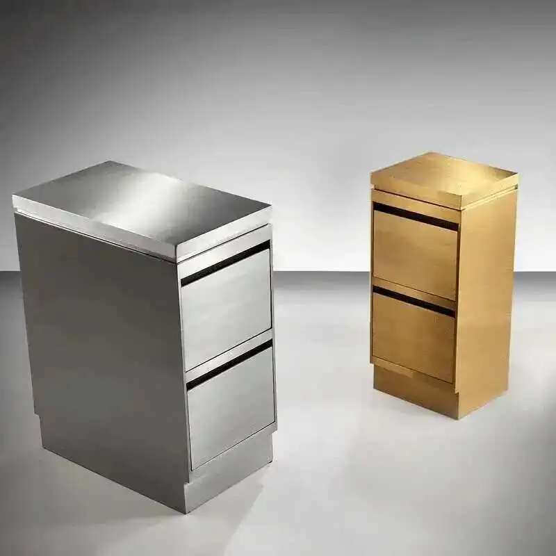 

Легкие роскошные тележки для салона красоты, тележка для инструментов, тележка для хранения парикмахерской с выдвижным ящиком, мебель для салона из матовой нержавеющей стали