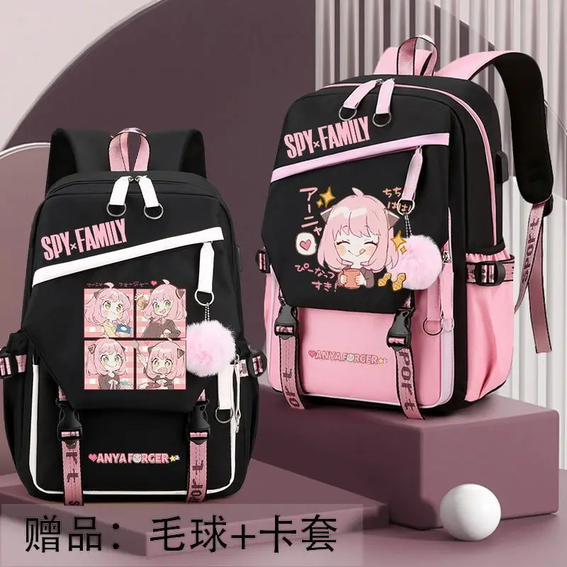 Anime Spy X Family Merchandise Aniya Elementary Boys And Girls Middle School Large Capacity Cute Double Shoulder Backpack Anime