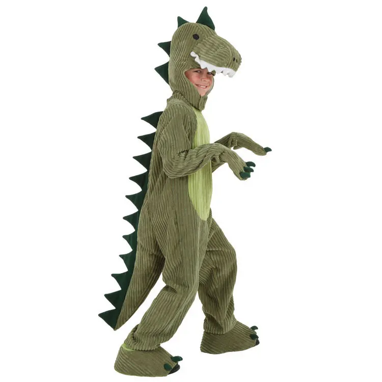 TK-traje de dinossauro verde bonito para crianças, dia das crianças COS, performance de palco, vibrato animal, bebê menino