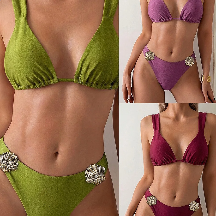 

Cross 2026 New Plus Size Push Up Sexy Bikini Set Women Two Piece Swimwear Summer Beach Wholesale Beachwear