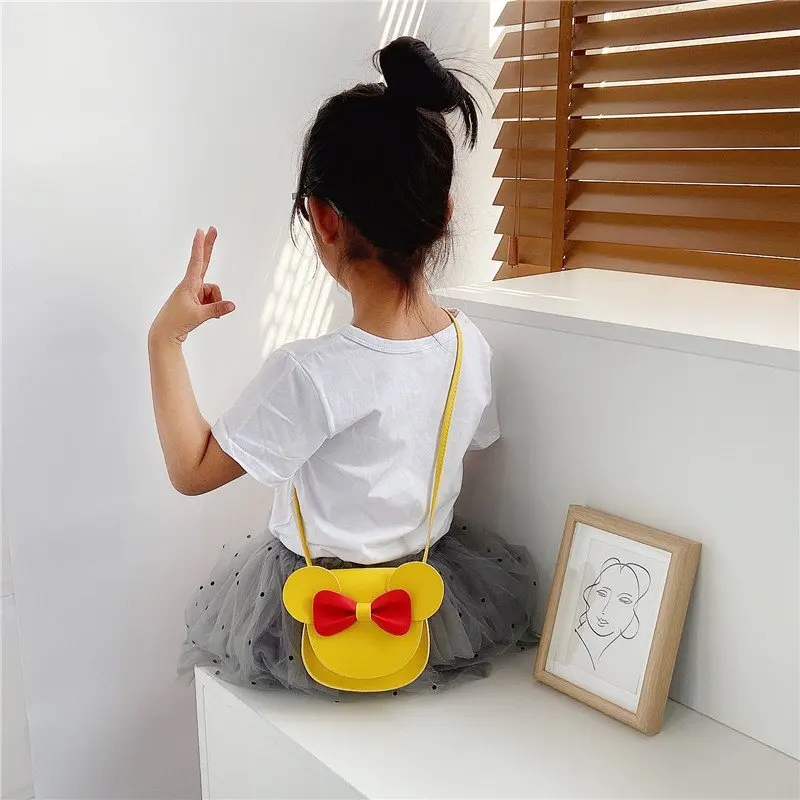 Tas kurir Disney, tas kurir Disney, tas bahu Pu, pita, tas selempang, tas penyimpanan koin, tas TK, hadiah anak perempuan