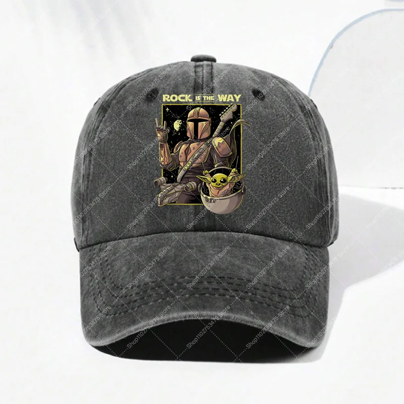 Adult Vintage Washed Hat Summer Casual Accessories Anime Star Wars Fashion Baseball Cap Women Men Cute Sunbonnet Birthday Gifts - view 2