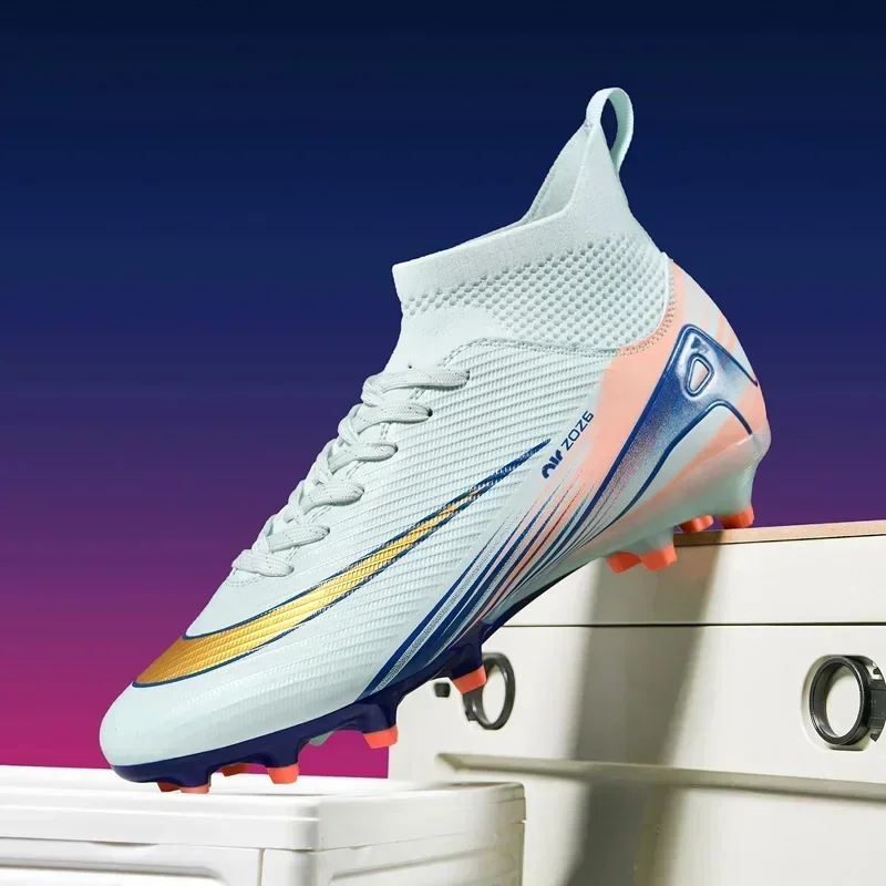 

New Men Soccer Shoes Futsal Indoor Football Boots Cleats TF/FG Grass Ankle Hot-selling High-quality Training Kids Sport Match