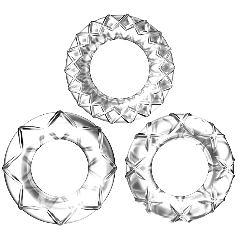 مجموعة كريستال معركة السادس الجديدة مع قفل تأخير وحلقة دقيقة مجموعة مكونة من 3 أكياس لألعاب الجنس للبالغين للرجال #1